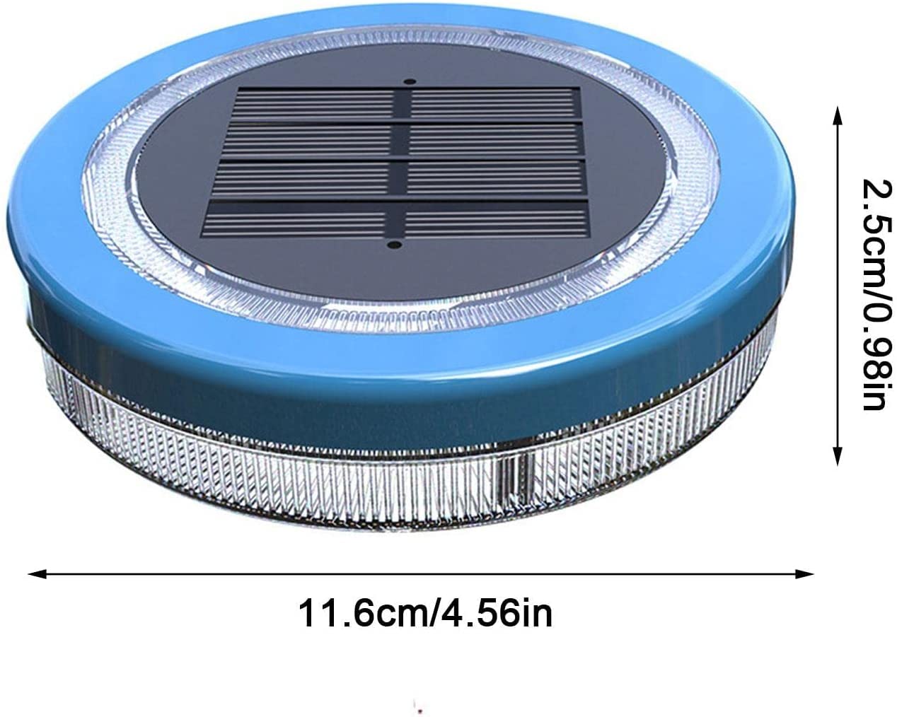 Poolbeleuchtung Solar Pool Licht Unterwasser, Pool Beleuchtungen Solar Unterwasser Licht, Wasserdichtes Poollampe Solarpoollicht für Pool Teich Badewanne Brunnen Aquarium Garten Rasen (4PCS)