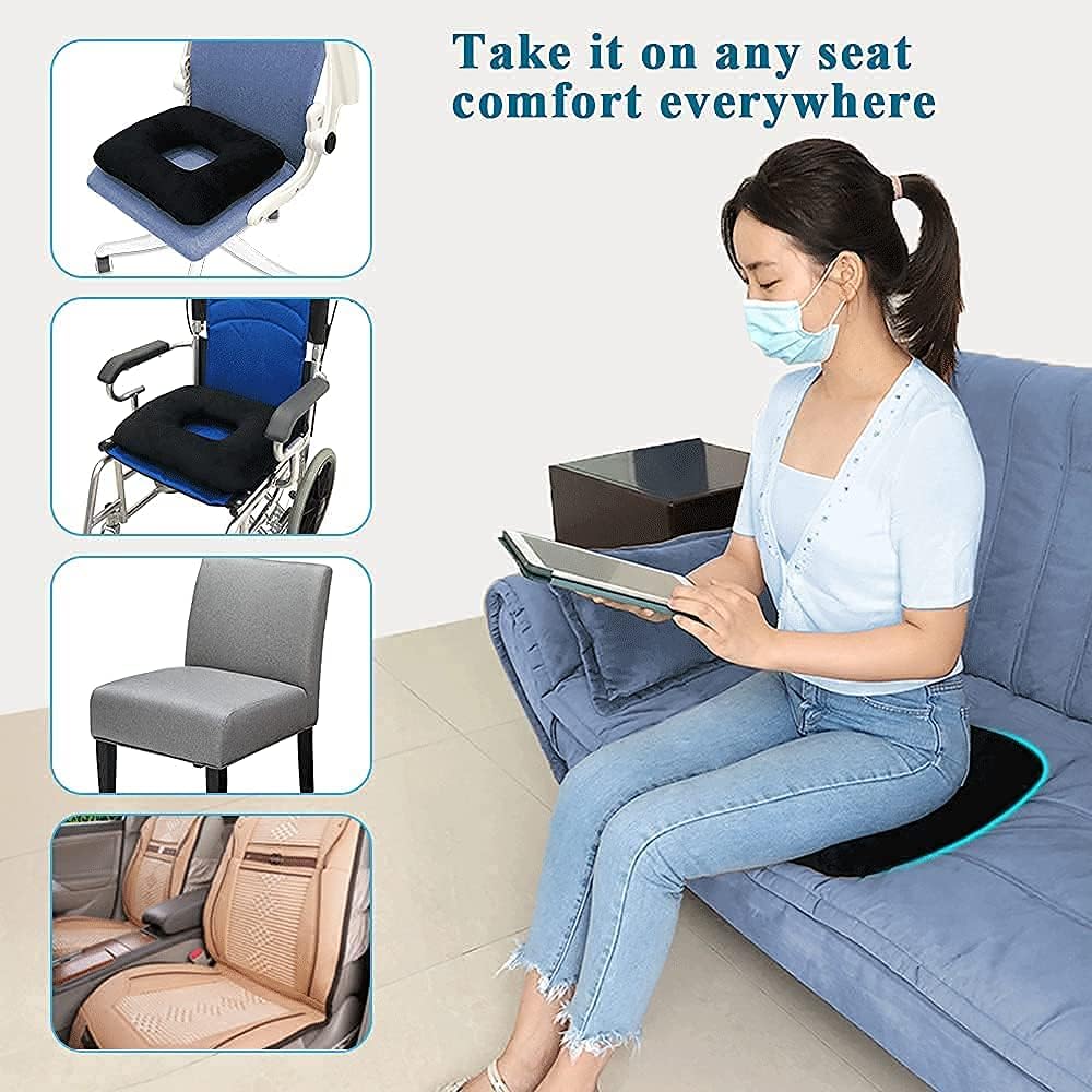 Wheelchair Headrest Bed Sore Cushions for Butt Pillows Sitting After Surgery Donut Pillow Postpartum Pregnancy Pressure Ulcer Tailbone Back Hip Sciatica Pain Seat Chair Cushion Pads (Large) : Health & Household