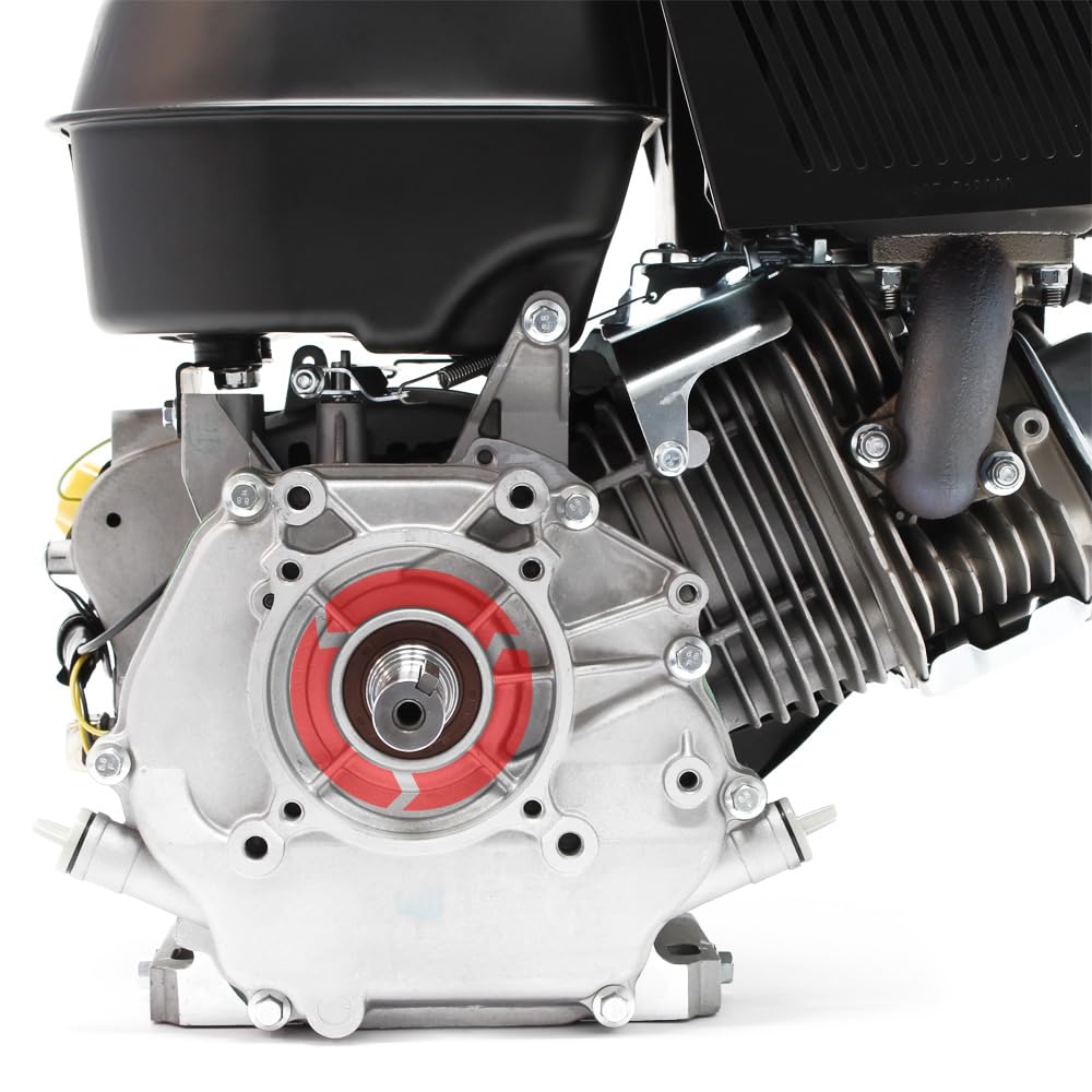 LIFAN 190 Handstart Benzinmotor mit 15 PS (10 kW) Einzylinder für Kleinmaschinen & Karts, luftgekühlter 4-Takt Motor mit 25 mm Kurbelwelle und OHV-Ventilsteuerung