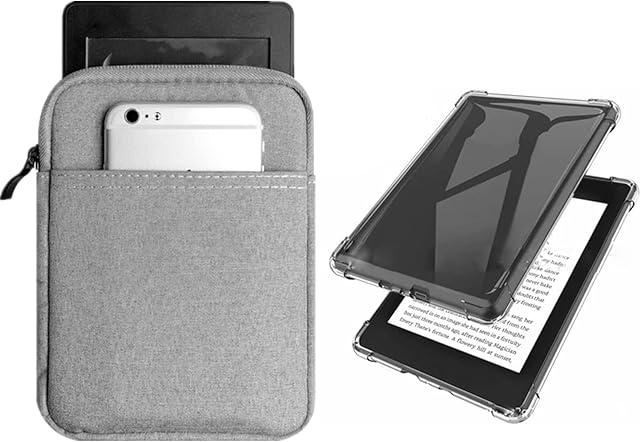 Capa transparente de TPU para Airbag de 6 polegadas para Kindle 11ª geração - 2022, modelo (C2V2L3), a bolsa de tecido é resistente a arranhões e ao desgaste, não serve para o Kindle Paperwhite 11ª geração