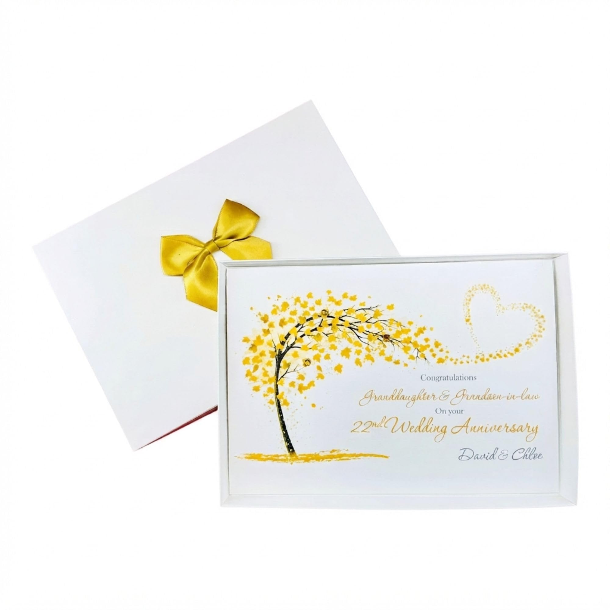 Granddaughter & Grandson-in-Law 22nd Wedding Anniversary Card - SH 378
