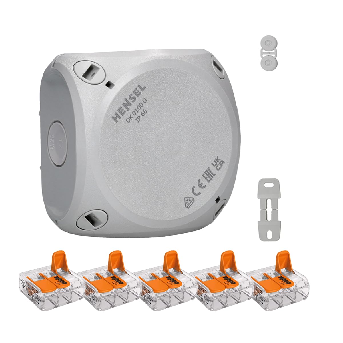 Boîte électrique HENSEL DK 0102 W Blanche, Boîtes Pour