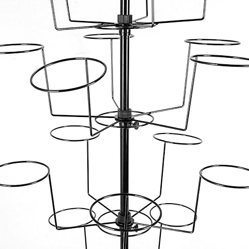 Miniatura 4 de TFCFL Soporte para sombreros de 7 niveles, soporte de exhibición de sombreros, organizador de sombreros de béisbol, estante de sombrero de vaquero,