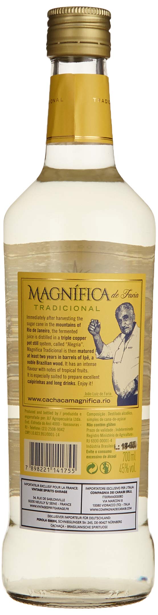 Magnífica Tradicional Cachaça 0.7 l