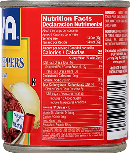 Image of Goya Chipotle Peppers In Adobo Sauce, 7 Ounce