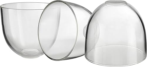 Aspen Creative 23623-60-3, pantalla de cristal transparente para iluminación luz de tocador luz de pared, tamaño 5-34 pulgadas de profundidad x