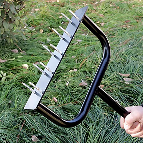 Hollow Tine Lawn Aerator,garden Lawn Soil Turning Tool,Vertical Soil Aeration Ventilation Tool,lawn Soil Scarifier Grass Nail Aerator With 10 4.5CM Iron Nails For Garden Lawn 3 Hollow Tine Lawn Aerator,garden Lawn Soil Turning Tool,Vertical Soil Aeration Ventilation Tool,lawn Soil Scarifier Grass Nail Aerator With 10 4.5CM Iron Nails For Garden Lawn - Image 3