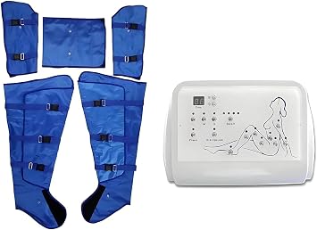 Electric Air Compression Massager Machine for Lymphatic Drainage, Full Body Relaxation, Adjustable Intensity, Pressotherapy Device for Waist, Arm, and Leg
