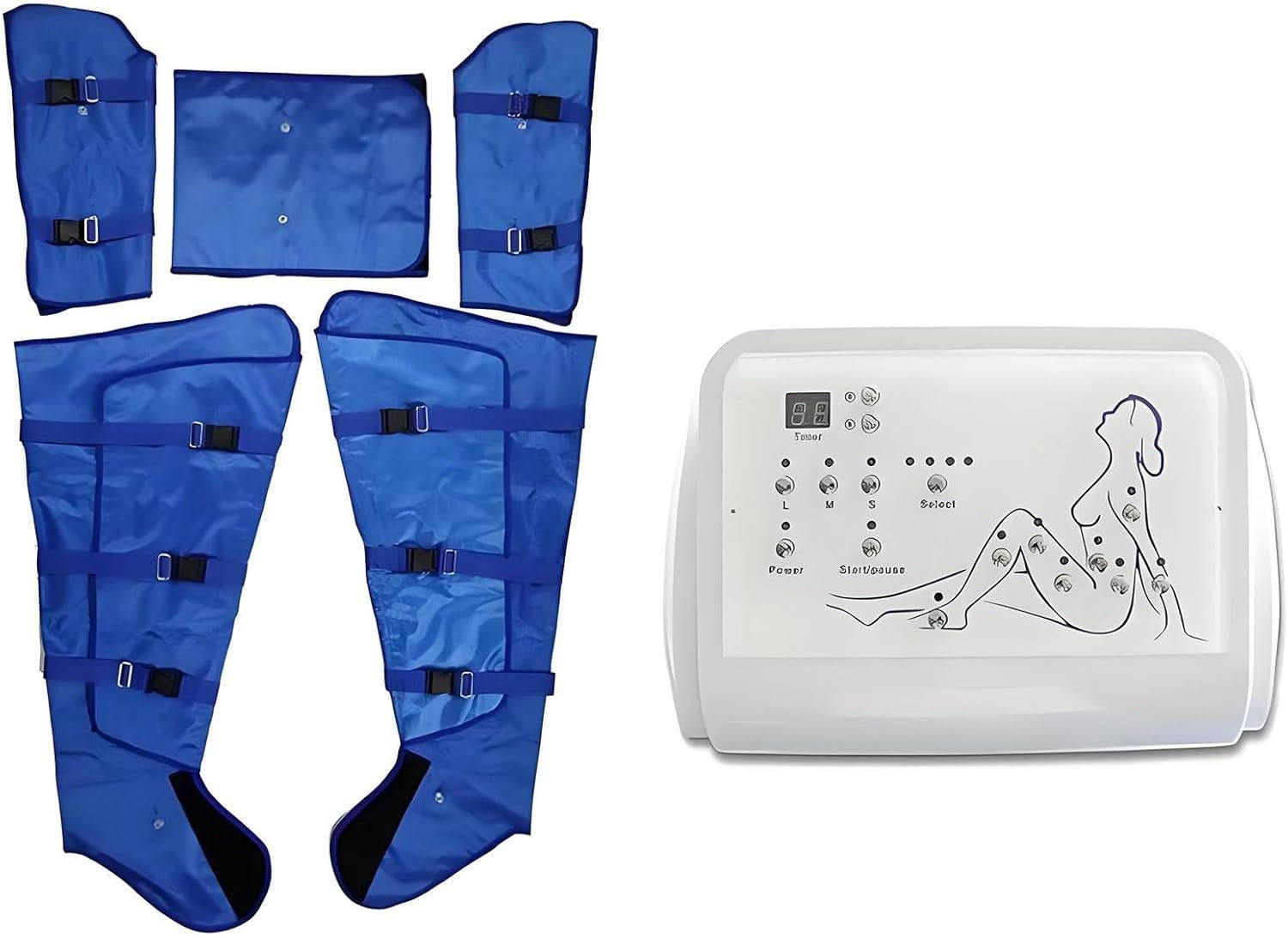 Masajeador Eléctrico De Compresión De Aire, Máquina De Belleza De Presoterapia De Drenaje Linfático, Instrumento para Relajar Cintura, Brazos Y Piernas, Intensidad Ajustable