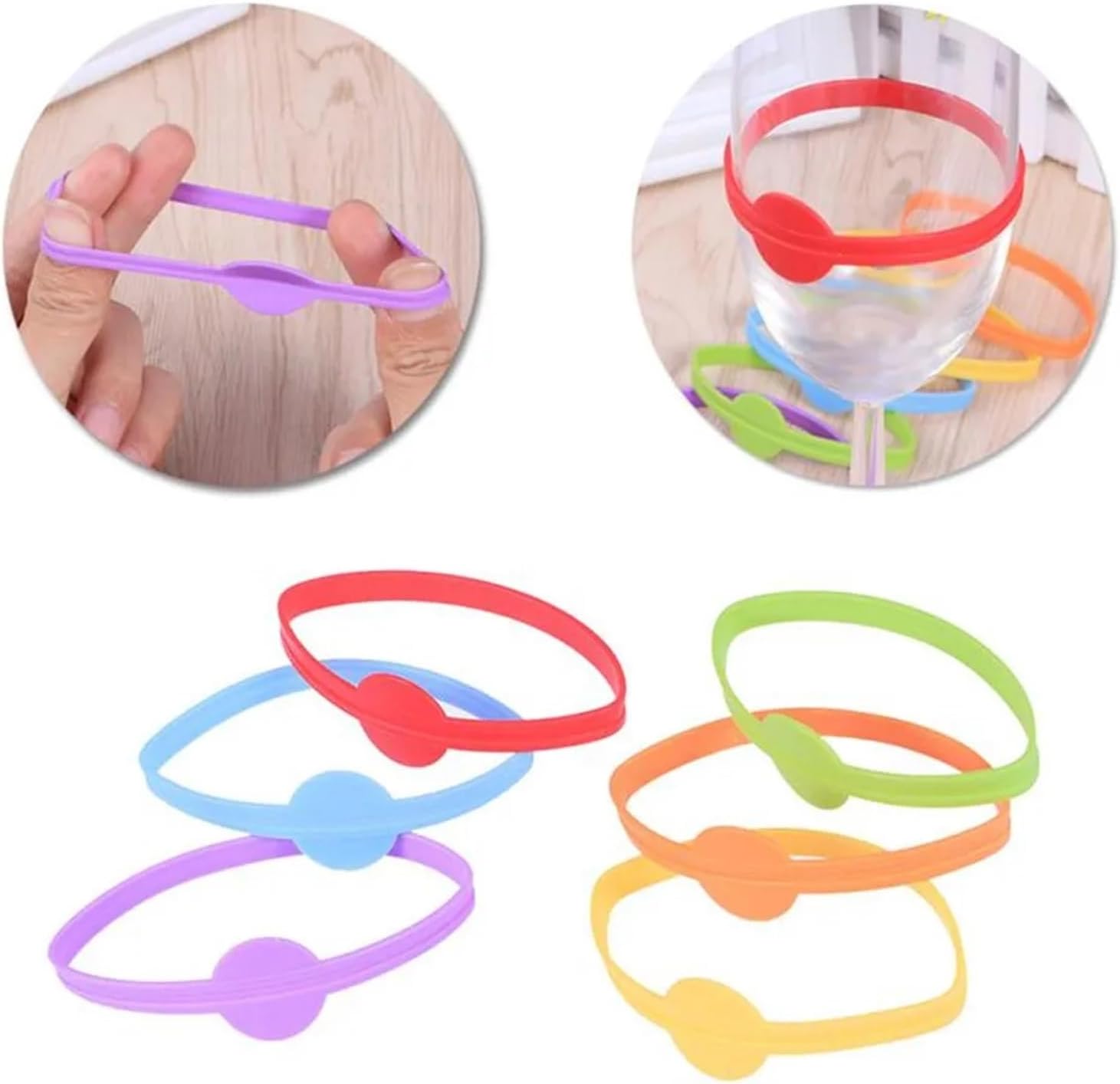 wine glass charms 240/360/480pcs Silicone Wine Cup Glass Markers Party Goblet Drinking Marking Tags For Home Bar Kitchen Tool Accessories