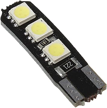 2pcs Super Bright White Car Light Bulb T10 5050 6-SMD LED White Light 194 168 2825 W5W T10,147, 152, 158, 159, 168, 184, 193, 194, 2825 L56