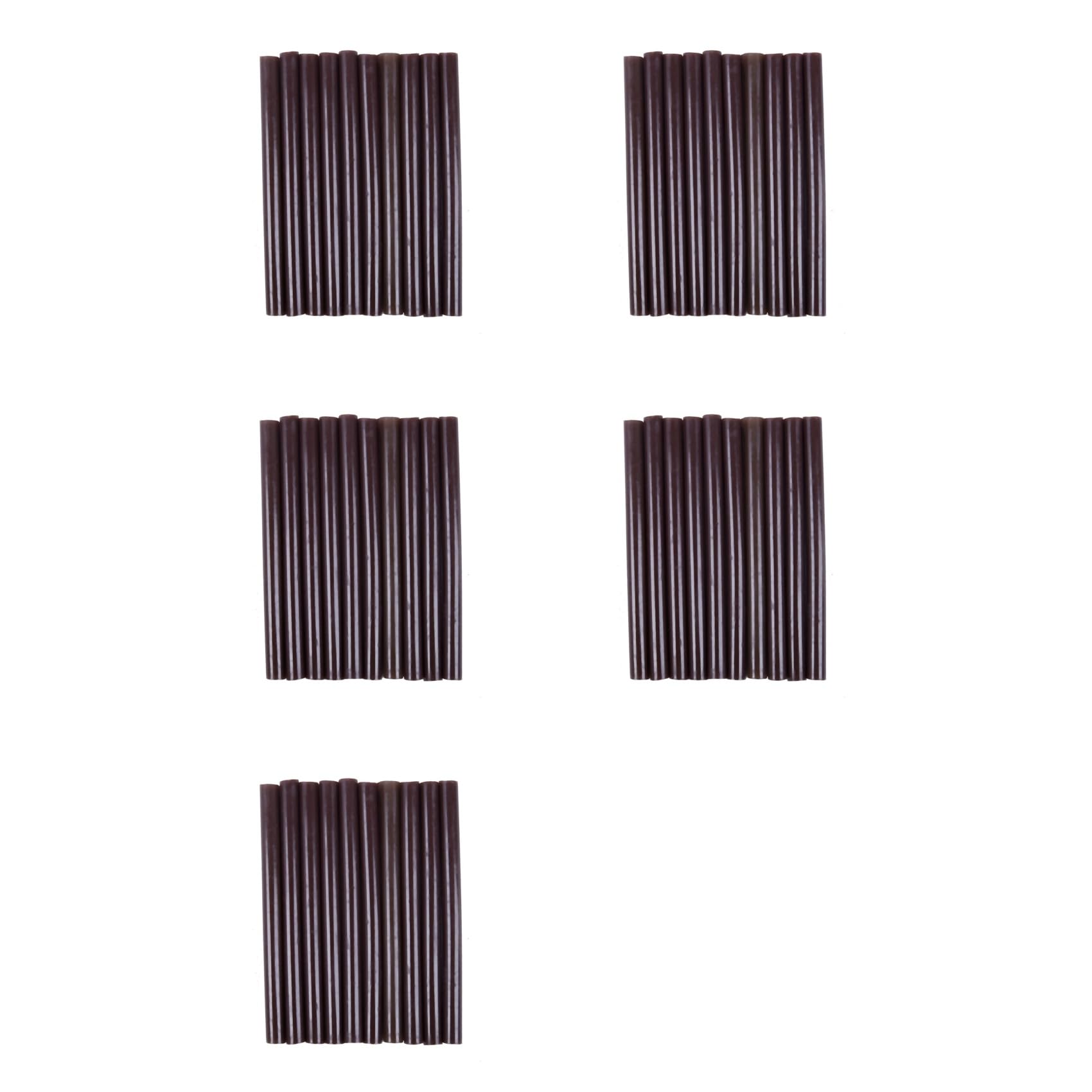 Jnchdghwa Brown 50Pcs 100Mm X 7Mm Adhesive Hot Melt Glue Sticks For Hot Melt Glue