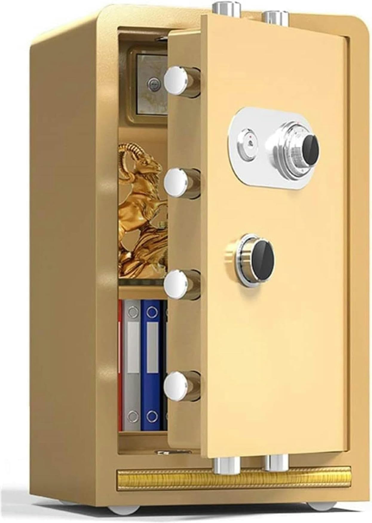 Safe Box Fireproof Waterproof Safe Large Safe Mechanical Password Home Office 60/70/80cm High, Gold, 60 x 34 x 39 cm