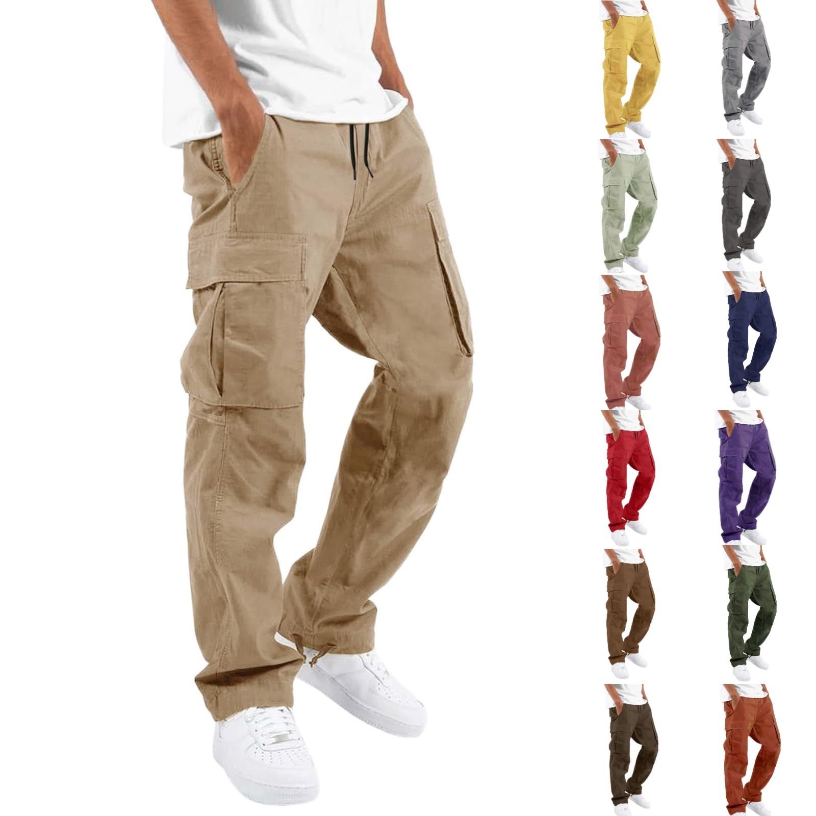 Cargo Pants for Men Casual Work pants Outdoor Athletic Joggers Sweatpants