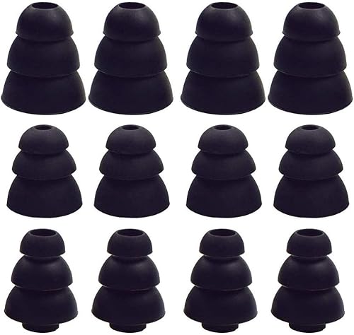 Miniatura 6 de Punta de oreja de 3 bridas con cancelación de ruido, puntas de repuesto de triple brida compatibles con la mayoría de auriculares de diámetro de