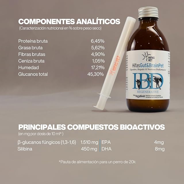 Foto 5 de 8 de HIFAS Vet - Gut&Brain Pet Probioticos para Perros y Gatos, Suplemento Digestivo para reforzar la Salud…