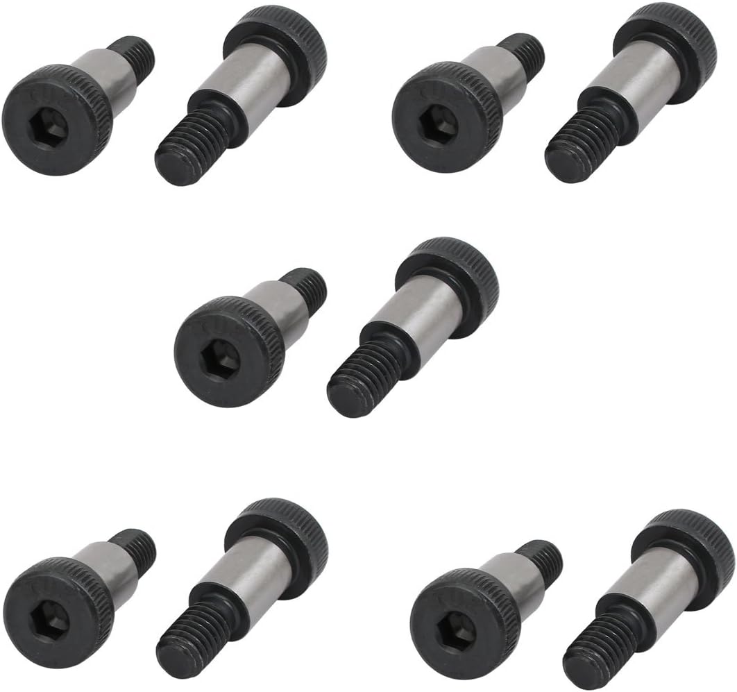 10pcs Alloy Class Steel Shoulder Bolt 1/2" Shoulder Dia 3/4" Shoulder Length 3/8"-16 UNC Thread Model:50as435qo447