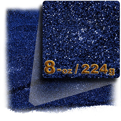 The Crafts Outlet Glitter Powder, 8-OZ/224-g, Fine 0.008in, Royal Blue