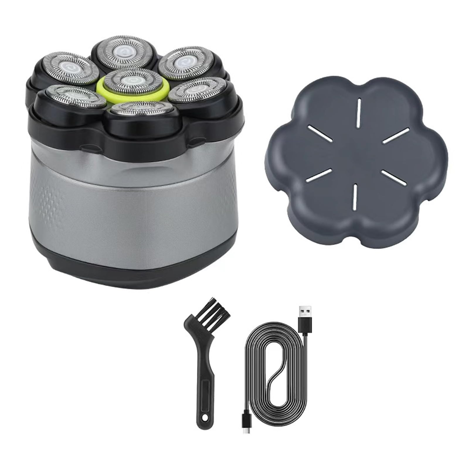 Rasoio rotativo per uomo 7 Setup con lunga durata della batteria Buona capacità Rasoio della batteria