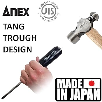 Anex +0 +1 +2 +3 JIS Screwdrivers | Tang Through Magnetic