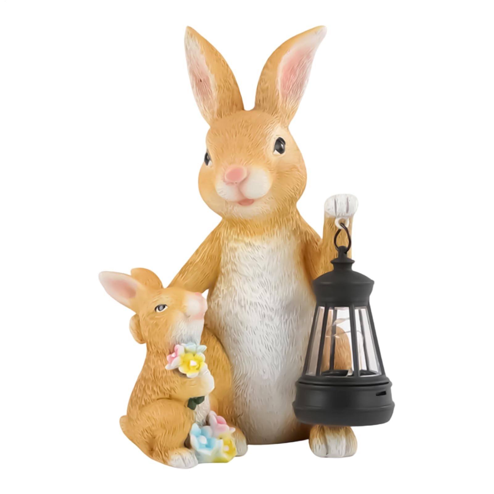 Lumière solaire extérieur imperméable et lanterne lapin décorative de jardin