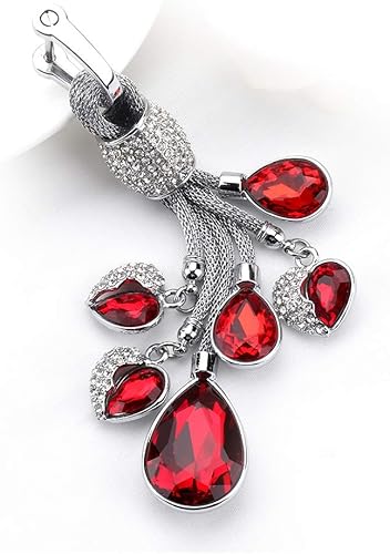 RAYHOO - Llavero de cristal en forma de corazón para niñas, mujeres, mujeres, llavero