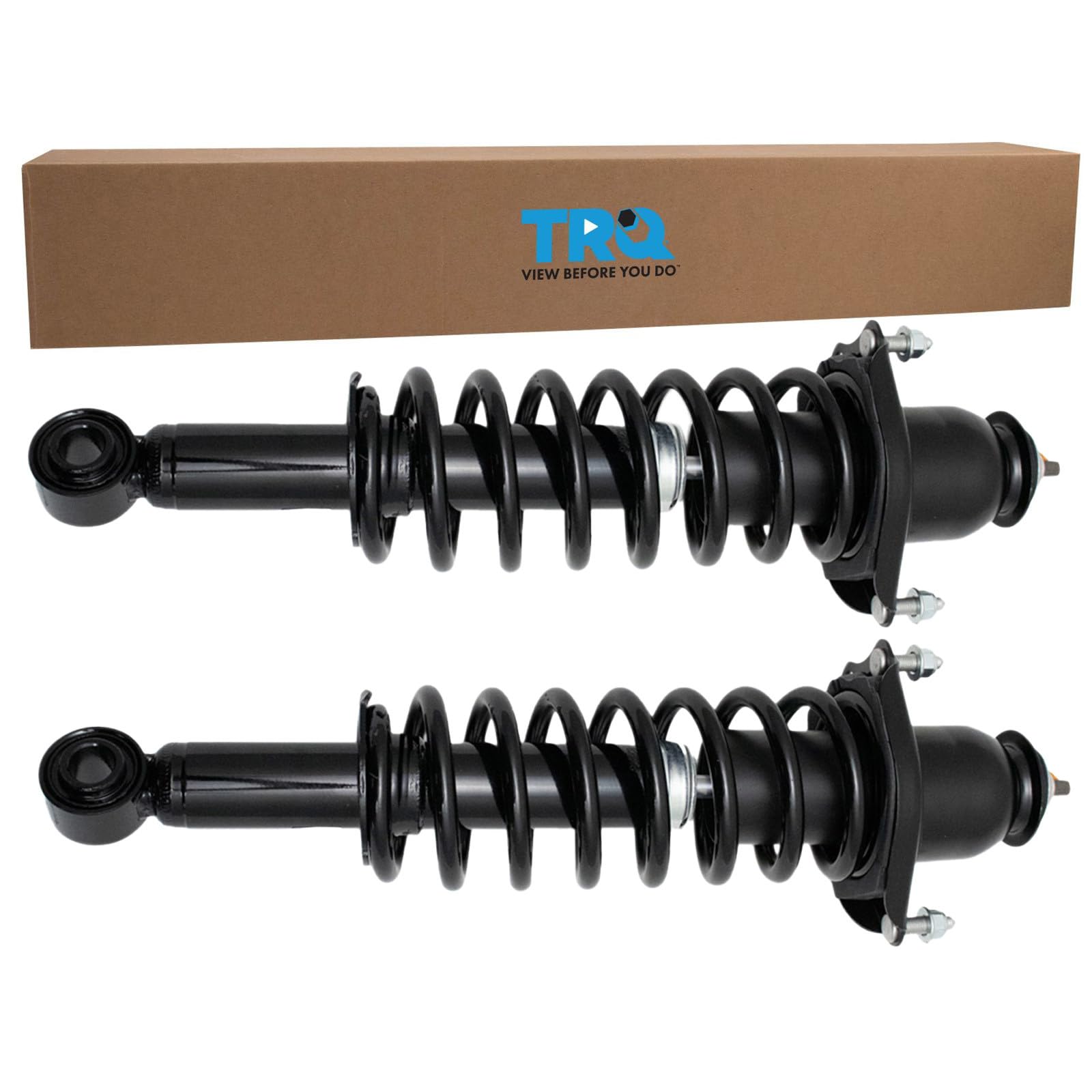 TRQ Rear Shock &amp; Spring Strut Assembly Set Driver &amp; Passenger Side Compatible with 2014-2019 Toyota Corolla