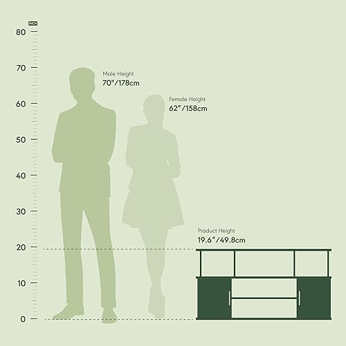 Miniatura 2 de Furinno - Soporte para centro de entretenimiento grande Jaya para televisor de hasta 55 pulgadas, americanocromado