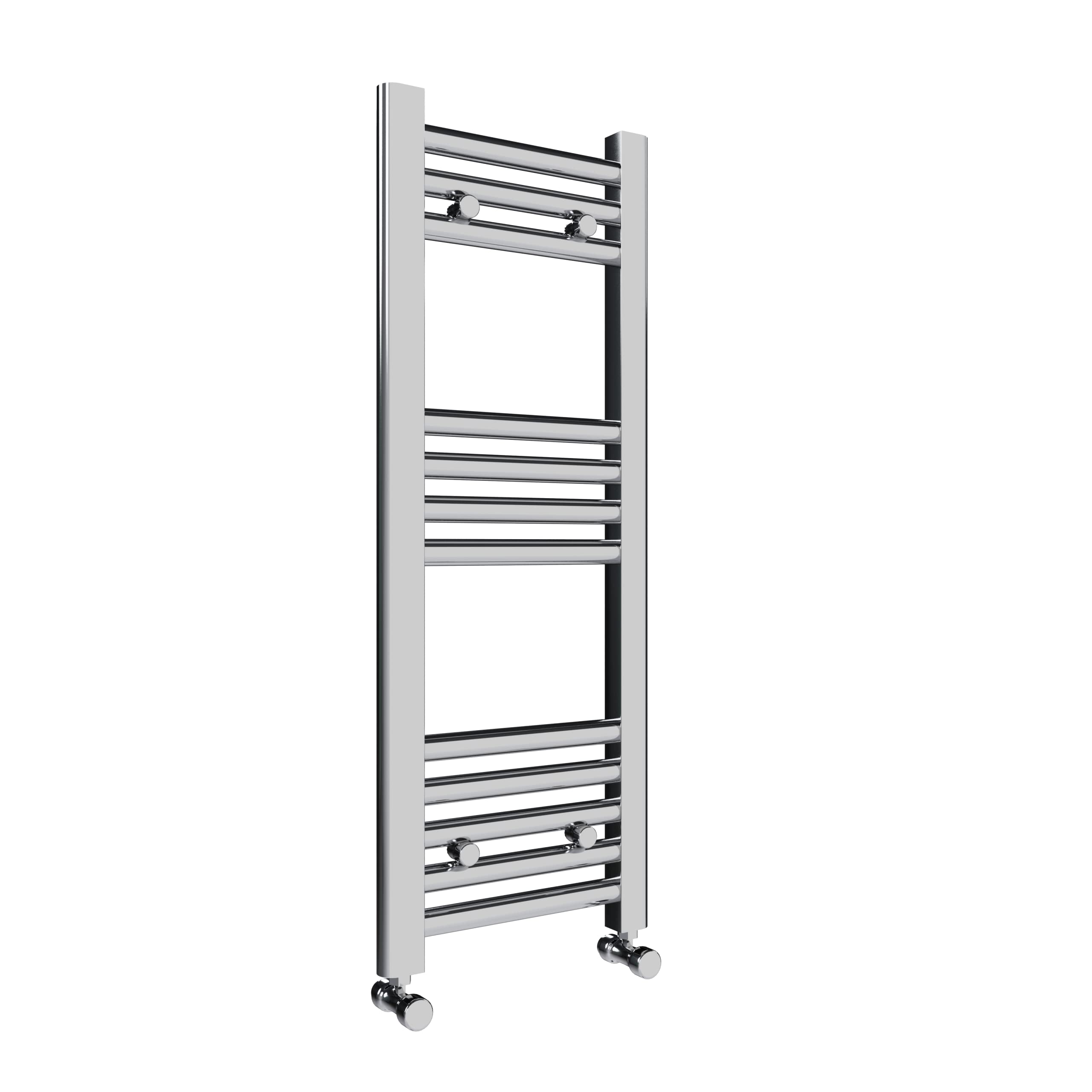 lauenberg 300x800mm Towel Warmer Flat, Wall Mounted Chrome Plated Steel Bathroom Towel Rail Radiator, Suitable for Central Heating, Electric and Dual Fuel