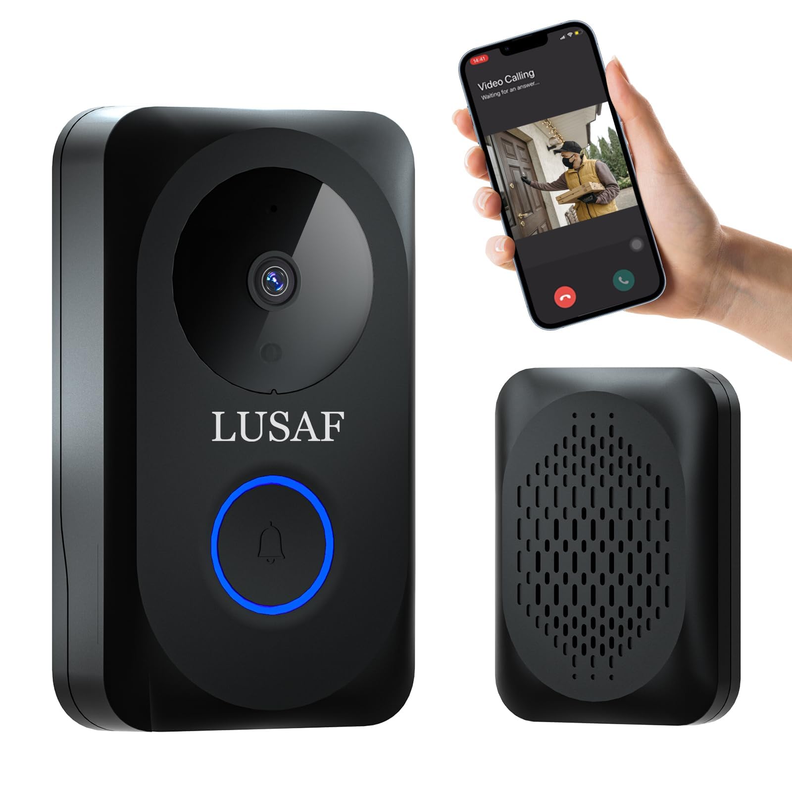 Doorbell Camera Wireless Smart Wifi Video Doorbell With Chime Ip65
