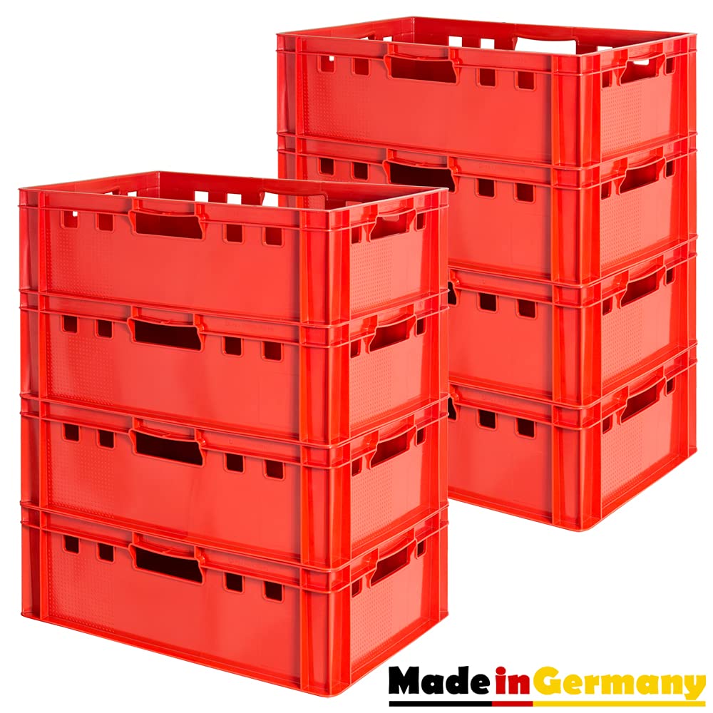 Euro Apilamiento de Plástico Caja Industrial Euro Caja Almacenamiento Eurobox E2 Kingpower, Número:8
