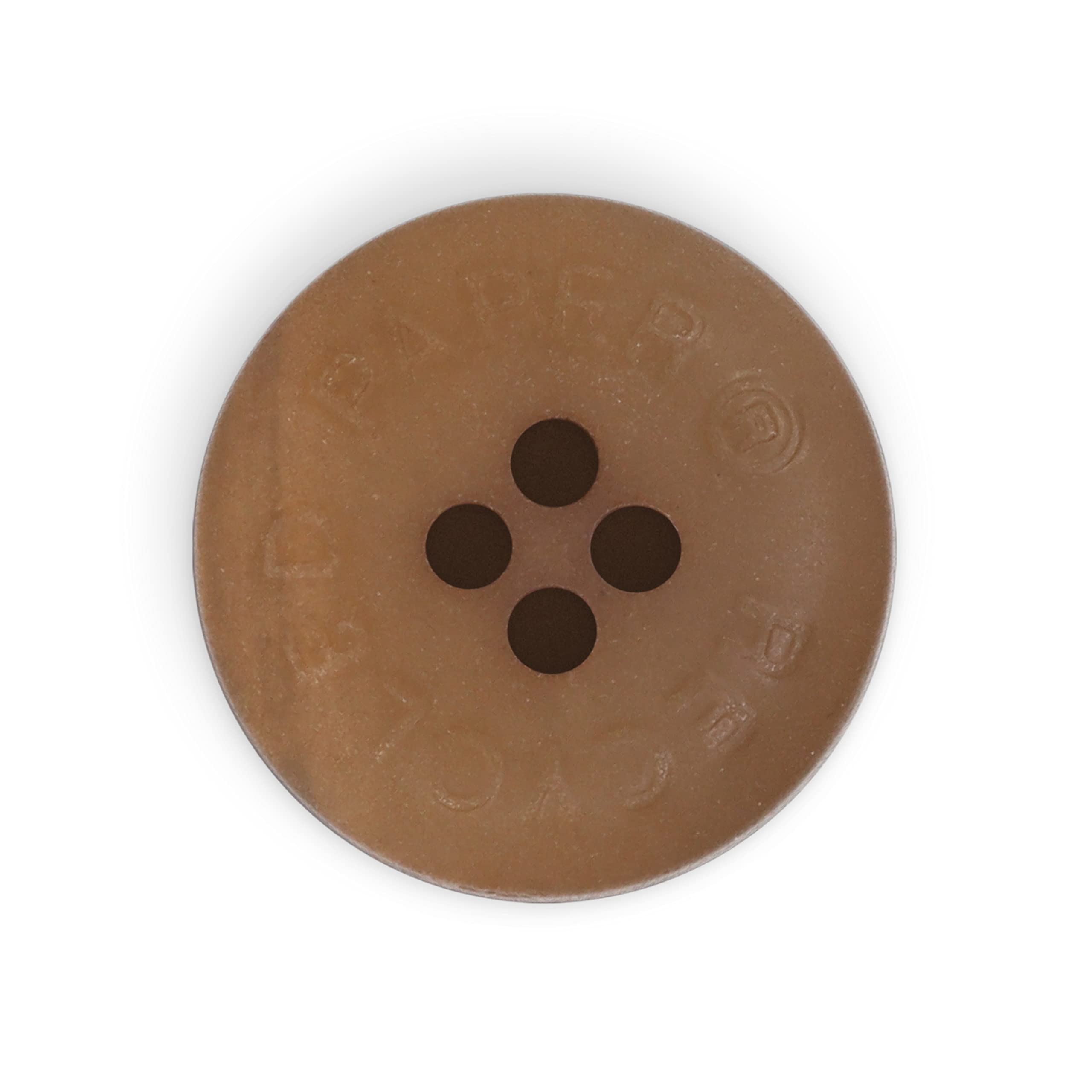 Dritz Botones de papel reciclado, beige-camel, 18 mm