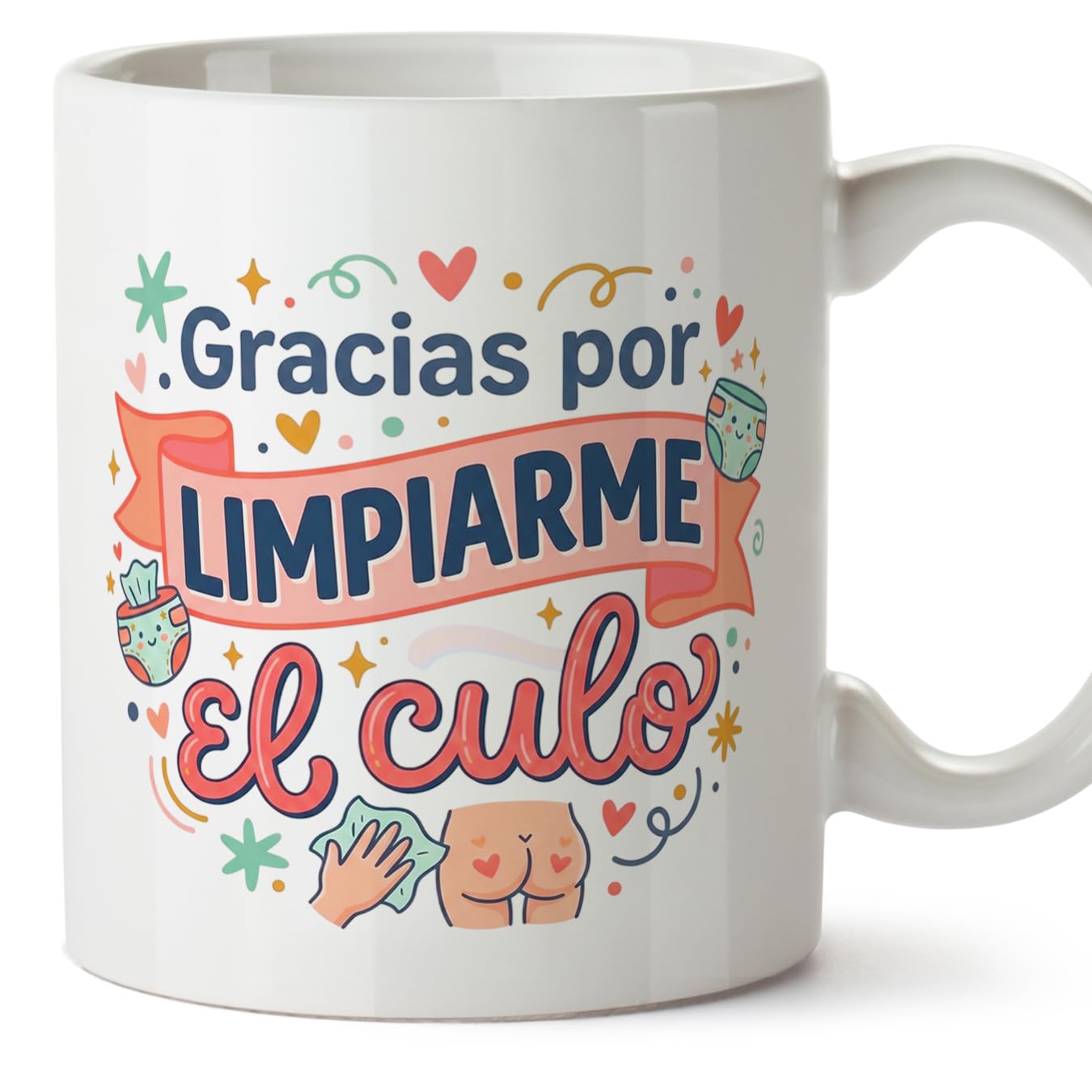 MUGFFINS Taza mamá con frase Para la mejor mamá del mundo en Español | regalo madre | 330 Ml 11 oz | Idea original para regalar | progenitores v3 — view 53