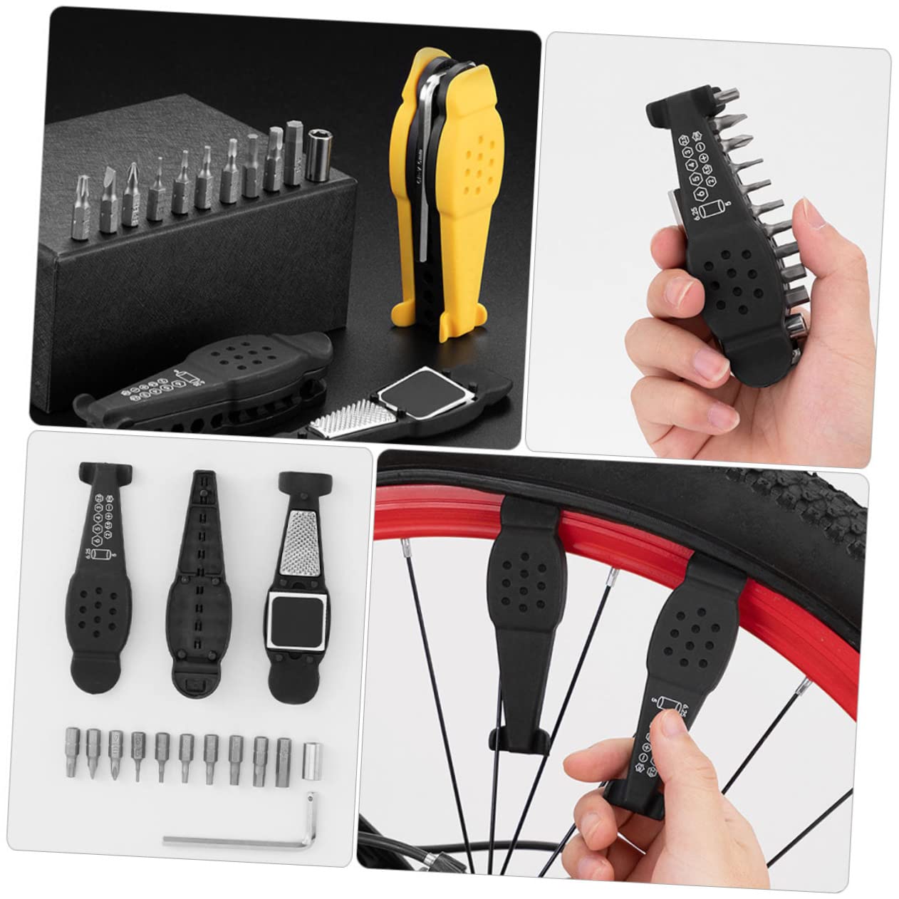 Toyvian Reifenreparaturpumpen -Werkzeug -kit Fahrradreifenhebel Multifunktion Fahrrad Werkzeug Im Freien Fahrradreparatur Straße Bike Tool Kit Stahl Mit Hohem Kohlenstoffgehalt