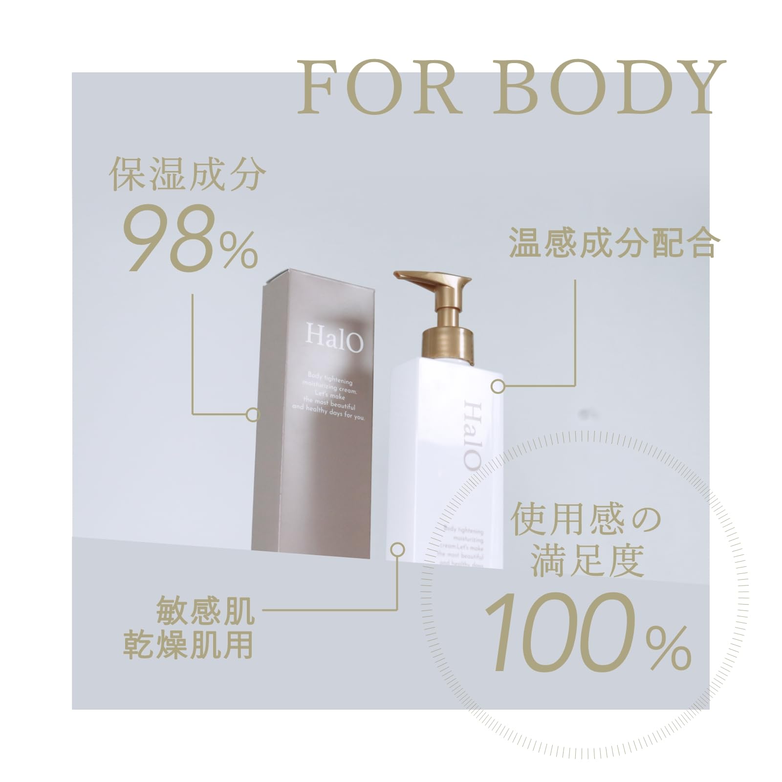 Amazon | HalO温感ボディクリーム 150mL 無香料 | エクリージュ