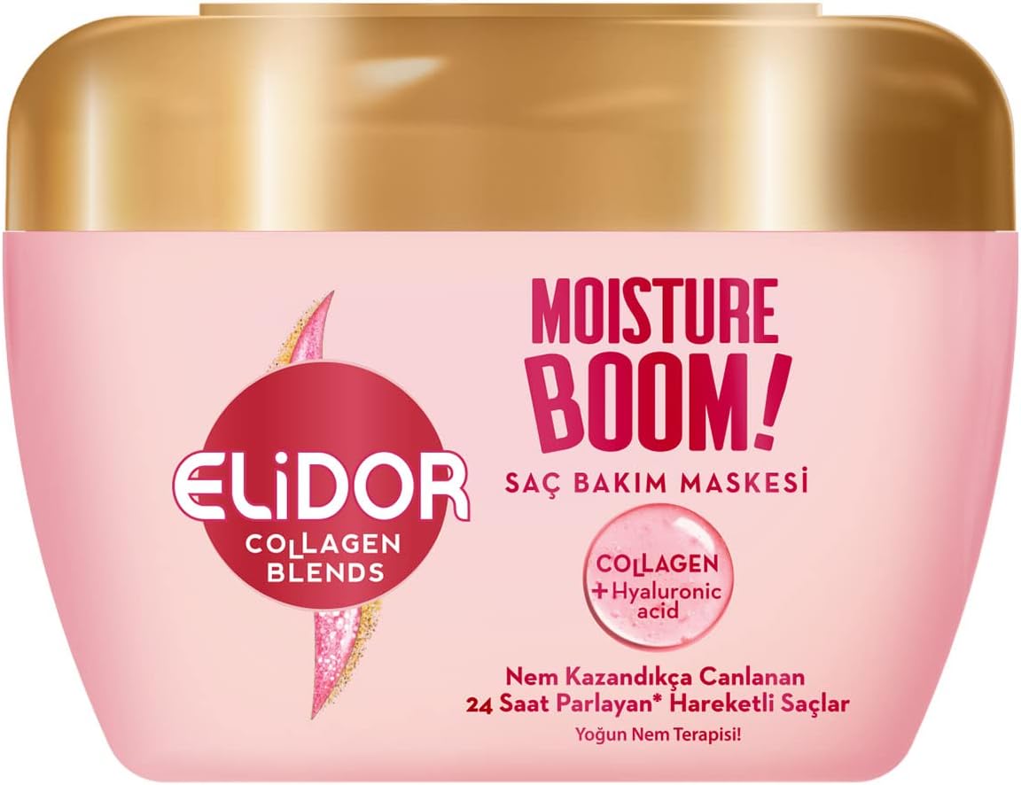 Elidor Collagen Blends Saç Bakım Maskesi Moisture Boom Yoğun Nem Terapisi 160 ml