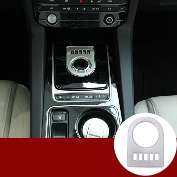 YIWANG ABS Chrome Car Interior Shift Gear Console Button Cover Trim for Jaguar XF XE F-PACE X761 X760 2016-2018