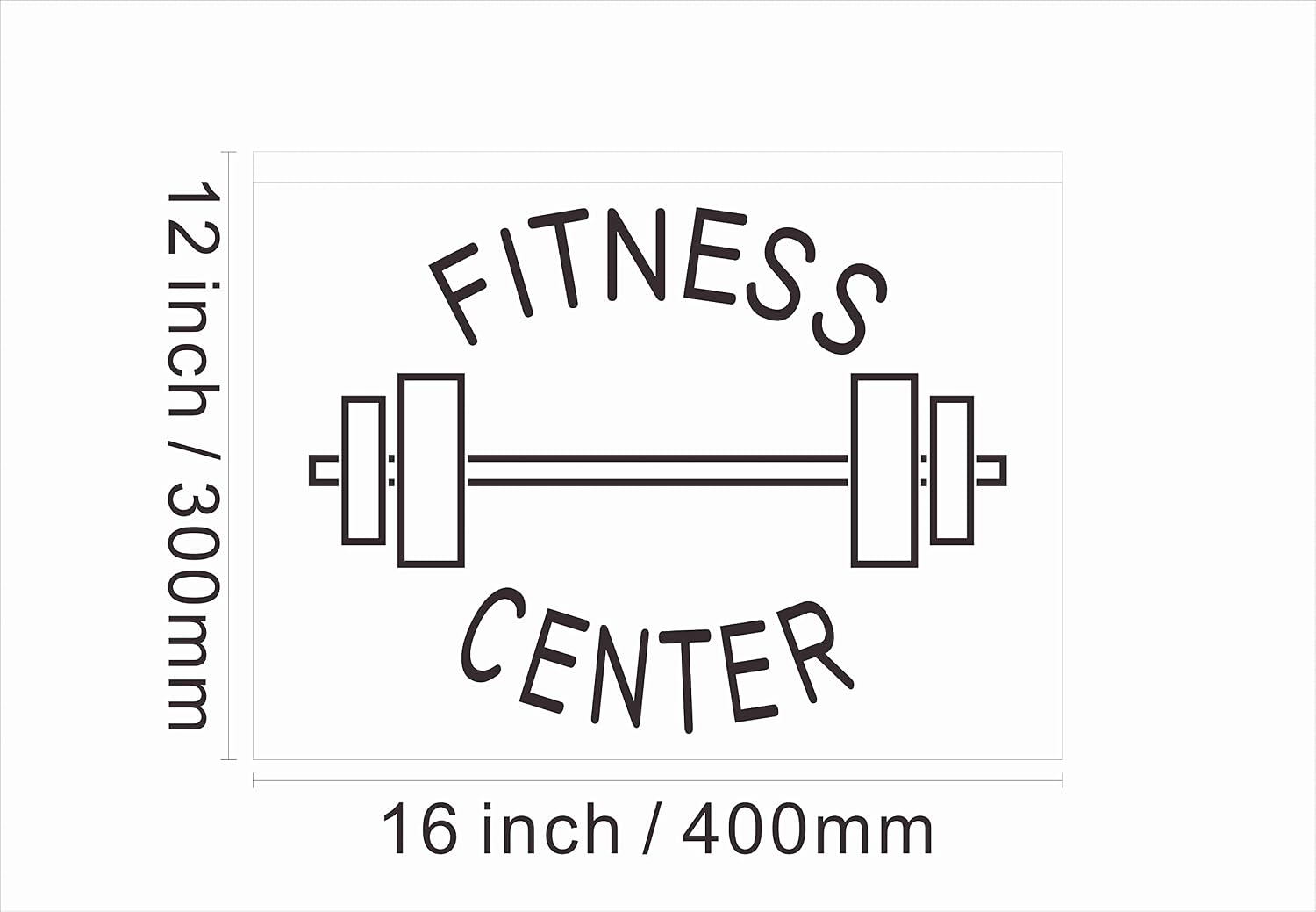 160034 Open Fitness Center Gym Room Home Decor Display LED Light Neon Sign (16" X 12", Blue)