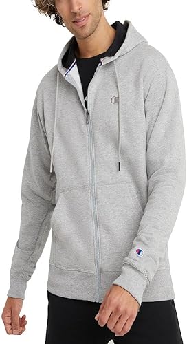 Miniatura 10 de Champion Sudadera con capucha y cremallera para hombre, cómoda sudadera con capucha para hombre (regular o grande y alto)
