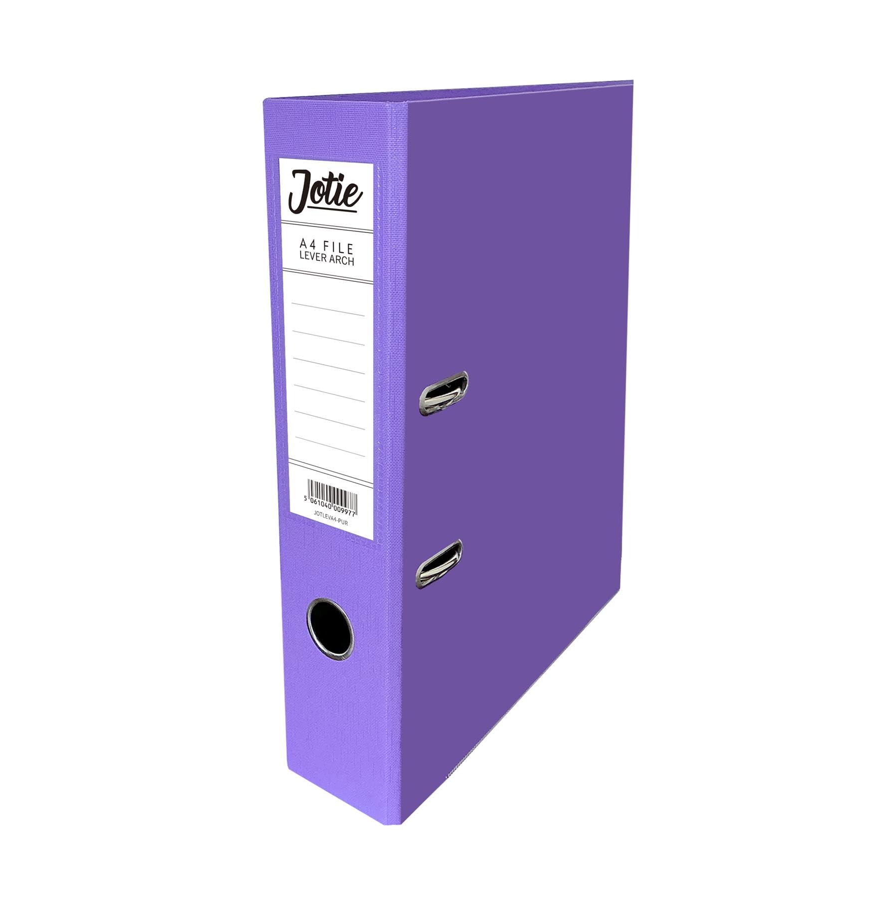1 x Purple A4 Lever Arch File for Paperwork A4 Folders with 70mm Spine, Thumb Ring & Elegant Anti-Spill Cover | Large Ring Binders | File Storage & Office Supplies Assorted Colours