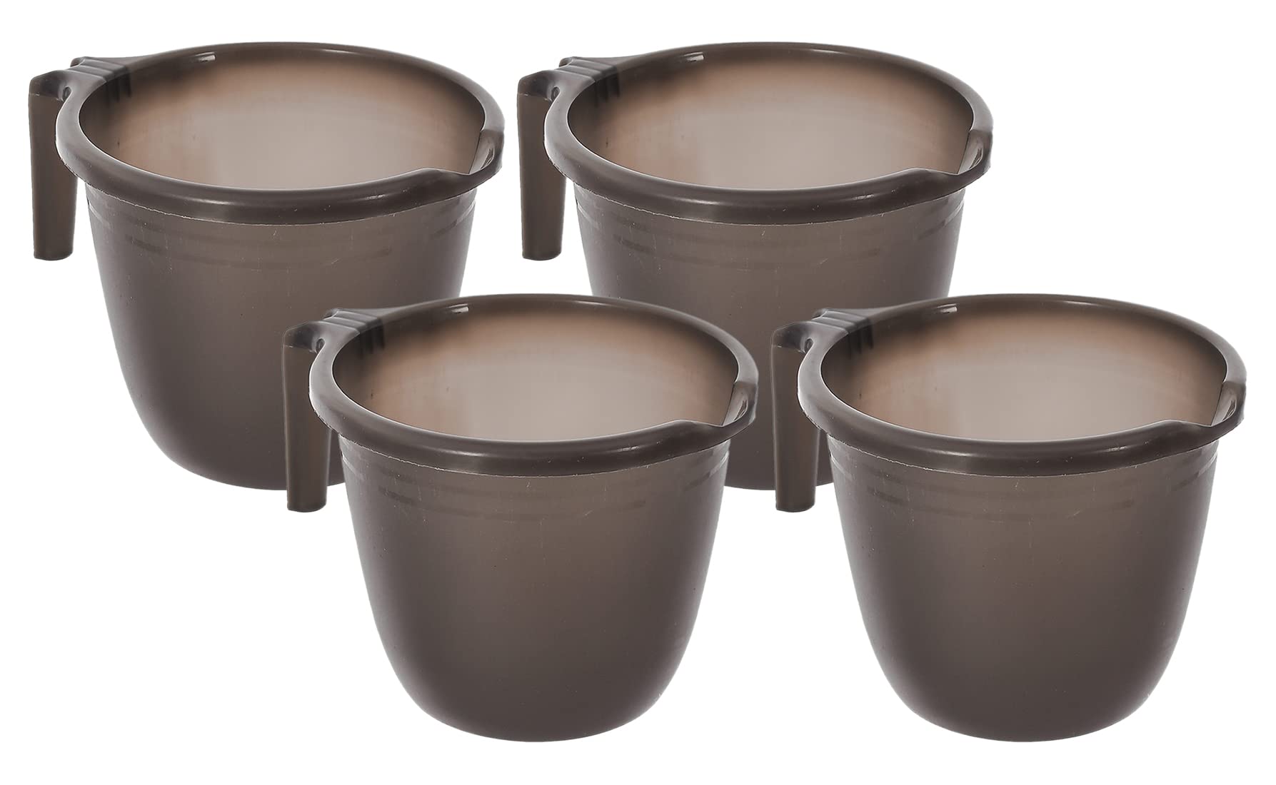 Heart Home Plastic Bathroom Mug 1 Litre- Pack of 4 (Black)-46HH0217 (B09MM367TH) Amazon Price History, Amazon Price Tracker