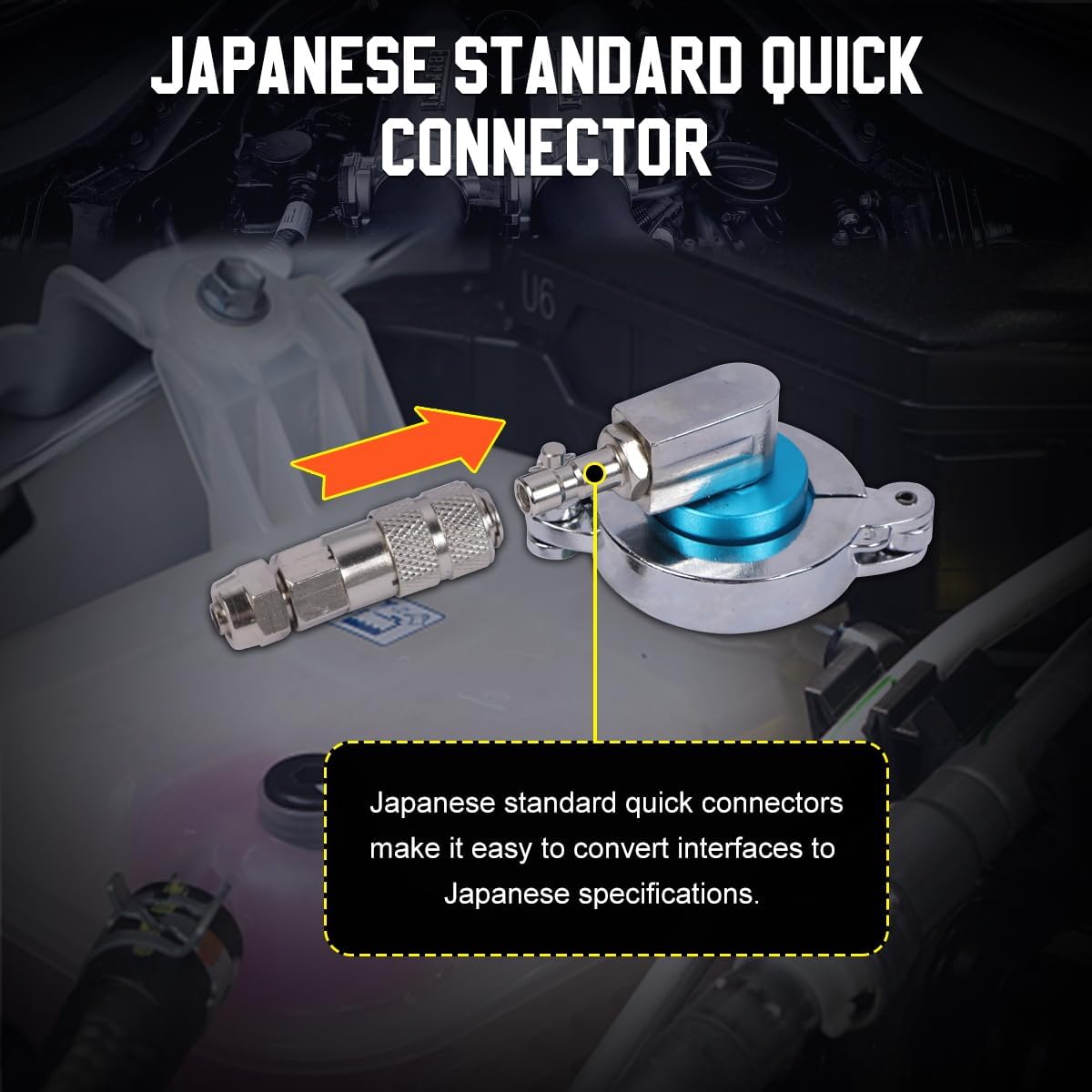 Brake Bleeder Adapter Set, 12 PCS Brake Master Cylinder Bleeder Kit with Japanese Connector Master Cylinder Adapter Pressure Brake Bleeder Kit Compatible with Chrysler, with Ford, with KIA, etc