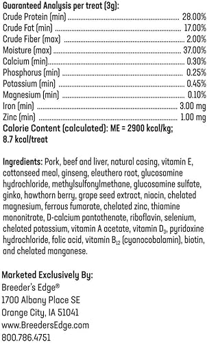 Miniatura 2 de Breeder's Edge Oxy Stud- Suplemento de rendimiento masculino - 30ct Golosinas de carne