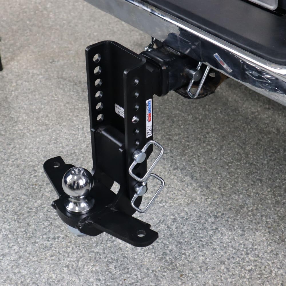Shocker XR Drop Ball Mount Hitch with Sway Bar Tabs, Fits 2