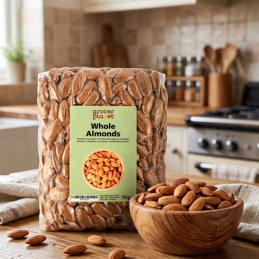 Grocer Planet - Mandorle Sgusciate Naturali (1Kg) | Origine Sicilia