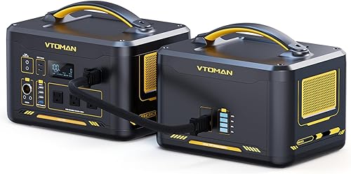 Vista 11 de VTOMAN Jump 1800 Estación de Energía Portátil con Cables de Puente, Generador Solar de Batería LiFePO4 de 1548Wh y Arrancador Auxiliar de Automóvil