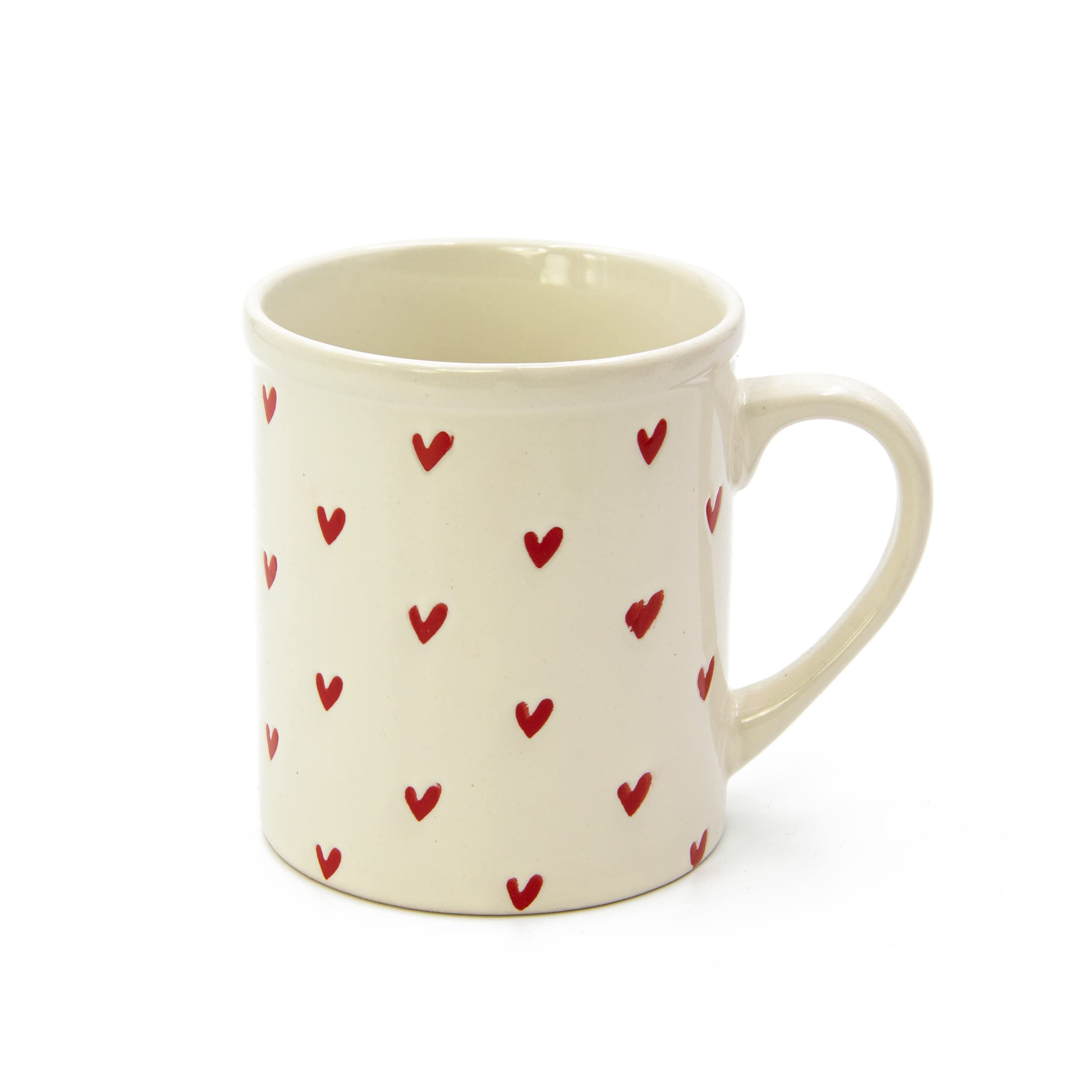 Blümelhuber Porcelain Mug Set including Heart Decoration - Set of 2 Colourful Mugs with Hearts with Lid and Strainer - 340 ml Capacity - Image 4