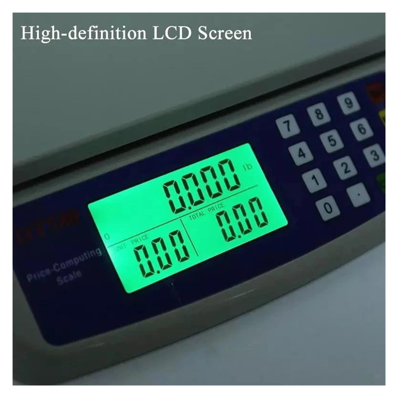 Bascula de Cocina, Báscula de alimentos comercial con pantalla LCD, contadora de monedas, multifunción, de acero inoxidable