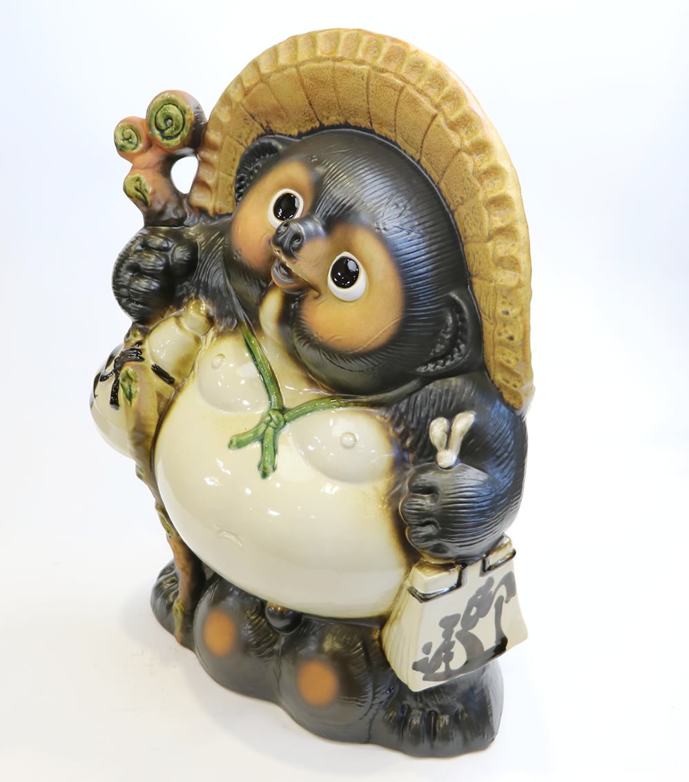 Amazon.co.jp: 信楽焼 20号福狸 しがらきハンカチパッケージ 信楽焼き