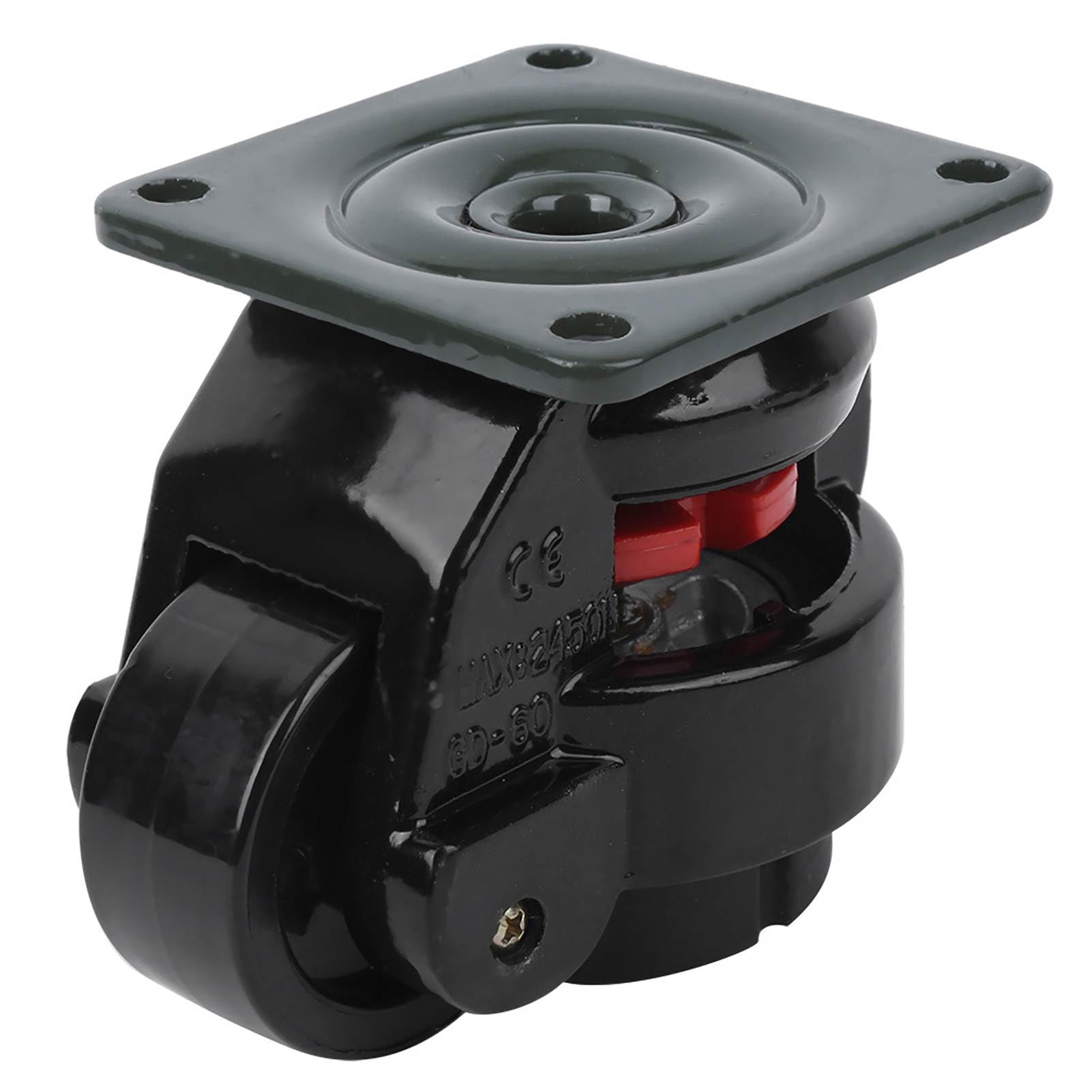 Roulette robuste à réglage du niveau – 500 kg / 1102.3lbs Rouleau industriel avec roues en nylon Construction en métal et plastique pour un déplacement facile des équipements lourds et des tables de